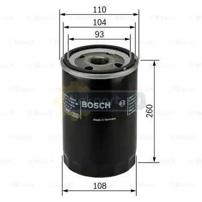 Фильтр масляный BY PASS FH12 - 16 0 451 300 003