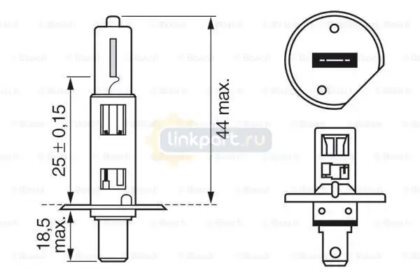 Лампа фары противотуманной Н1 24V 70W 1 987 302 411