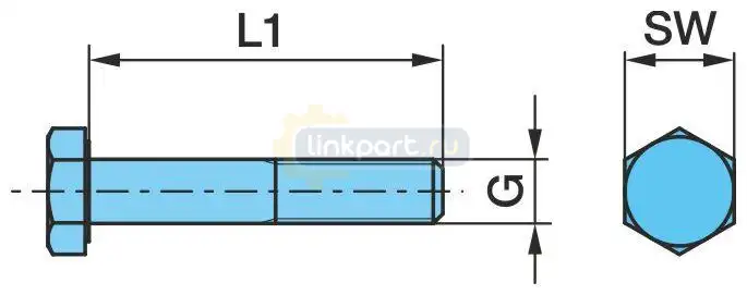 Болт M24*3*200 рессоры BPW  21324 02.5023.35.82