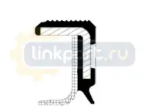 Сальник коленвала задний 180x205x15 VOLVO (тефлон) 20034751B
