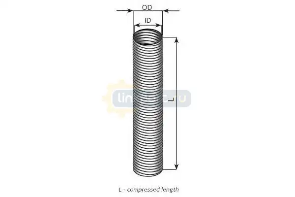Гофра D2S ID 108,0 mm L=1000 mm (цинк) 94108