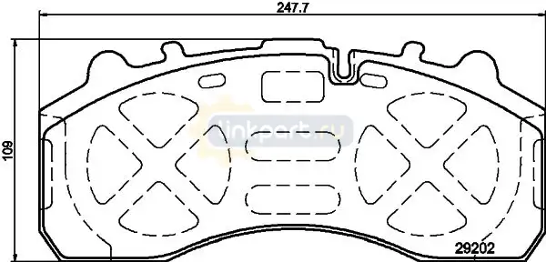 Колодки тормозные дисковые KNORR SN7 CVP020K