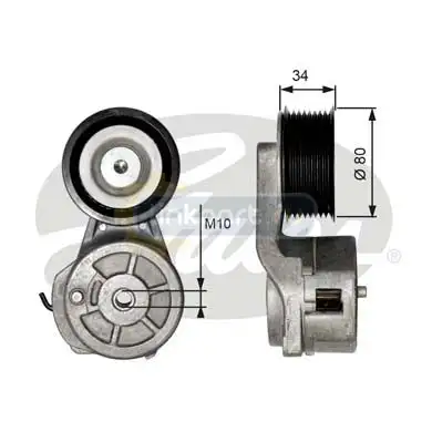Натяжитель ремня Scania 4-Series, P/G/R/T Series (DC 16) T38650
