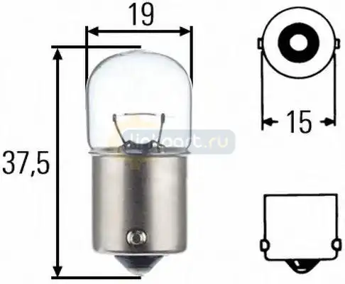 Лампа накаливания R10W HeavyDuty 24V 10W BA15s 8GA 002 071-271
