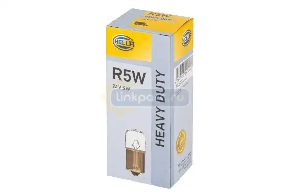 Лампа R5W 24V BA15d 2 конт 8GA 002 071-361