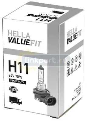 Лампа H11 24V 7W PGJ19-2 ValueFit 8GH 242 632-281