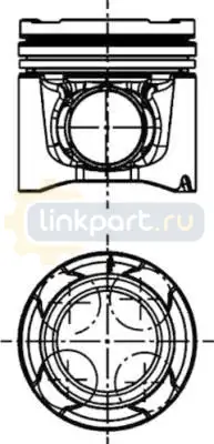 Поршнекомплект d126 D2676LF01-05/11-16/LOH01-04/10 Euro 4/5 MAN TGA/TGX 40 528 600
