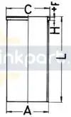 Гильза БЦ A=143.01 C=149 L=287.6 H F=7.58 1MIDR06.35.40 RVI AE Magnum 89 451 110