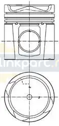 Поршнекомплект d130 R6 XE 355 C1 4V Euro3/XE 390 C1 4V Euro3 DAF XF95 99 985 600