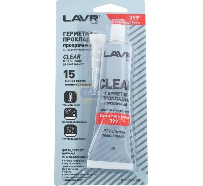 Герметик-прокладка 85g прозрачный высокотемпературный Clear Ln1740