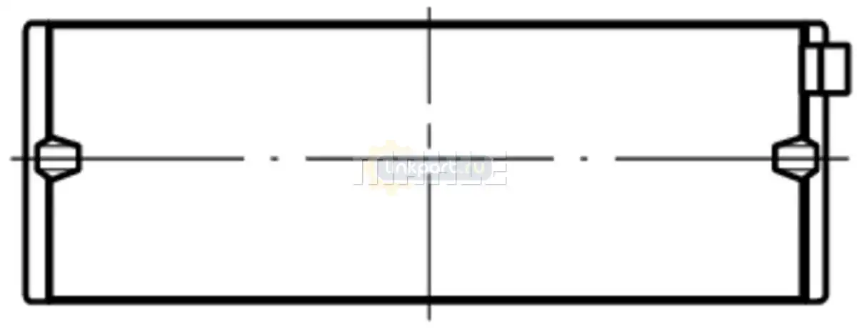 Вкладыши коренные Volvo D12A STD (на шейку) 037 HL 21040 000