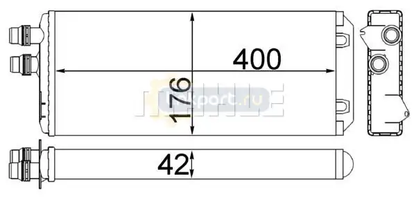 Радиатор отопителя AH 249 000S