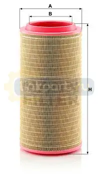 Фильтр воздушный H=594 D=298 d=205 Liebher/Volvo/Claas/Demag C 30 810/3