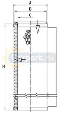 Фильтр воздушный CF 16 001