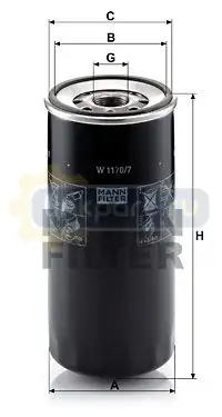 Фильтр масляный W 1170/7