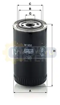 Фильтр масляный W 950