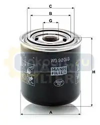 Фильтр гидравлический WD 920/3