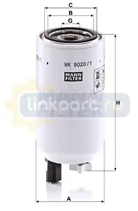 Фильтр топливный WK 9020/1 x