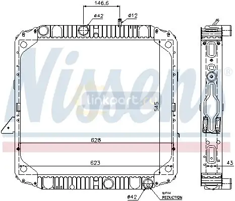 Радиатор MERCEDES LK  62563
