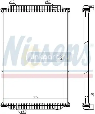 Радиатор PREMIUM 420Dci без рамки 968*689*48 672440