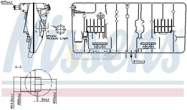 Бачок расширительный  MAN F2000 996031