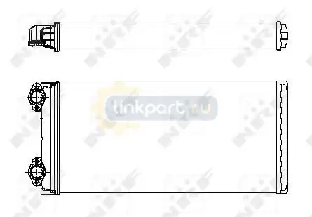 Радиатор отопителя кабины 370x189x42 MAN L2000, M2000L 9/2000-> 53546