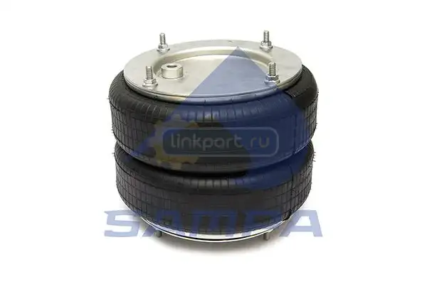 Пневморессора двойной сильфон; (4 шп. возд. , 4 шп.); возд. смещен LOHR | FRUEHAUF | ROR SP 55305-2F