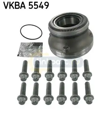 Ступица(в сборе с 12 болтами с упл. кольцом)  SAF SKRB9022 VKBA 5549