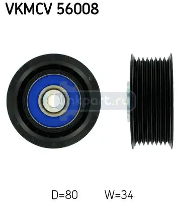 Ролик натяжителя ремня 38 40 73 80 Scania 4 series VKMCV 56008