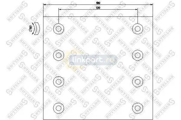 Накладки тормозные SAF 367x180 STD 85-01003-SX