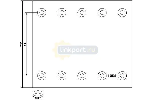 Накладки тормозные BPW 420x180 STD 1903242
