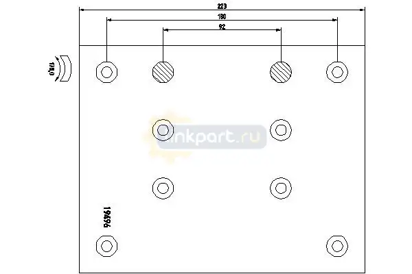Накладки тормозные 19496 2-РЕМ T088 1949605