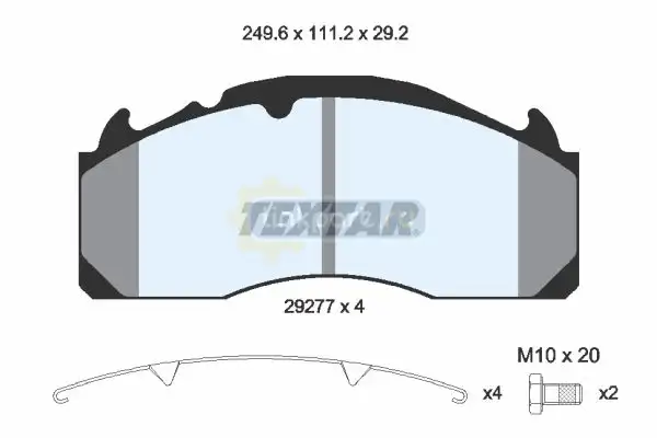 Колодки тормозные 29277 T7400 NEW 2927705
