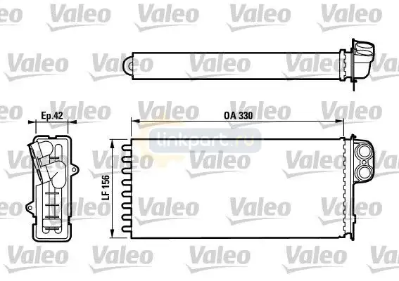 Радиатор отопителя Renault Premium 385, 340 812128