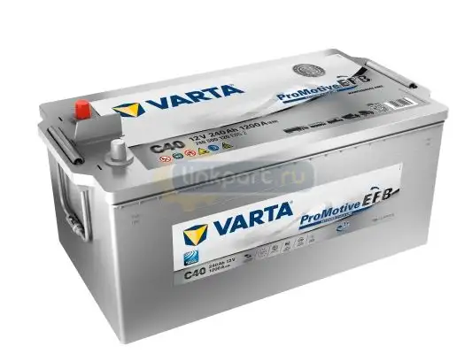 АКБ 240Аh 1200A 12V VARTA Promotive EFB ( ) слева. 740 500 120 E652